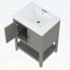 Meuble-lavabo élégant avec lavabo en céramique élégant-129226176