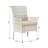 5-Piece Outdoor Rattan Dining Set With Cushions, Armchairs, And A Tempered-Glass Top Table-139313283