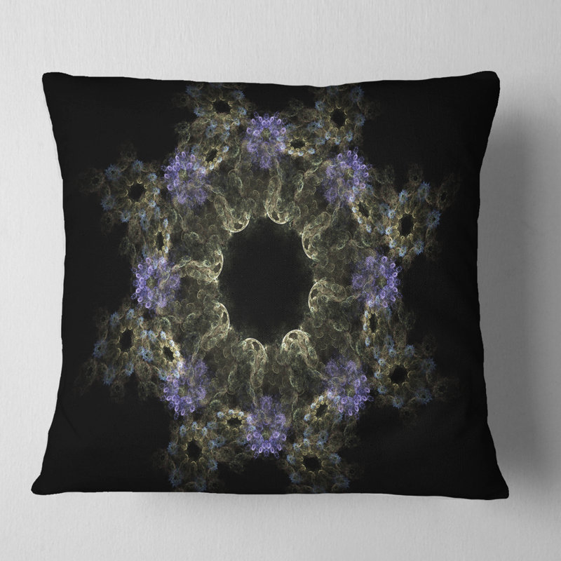 Coussin à imprimé floral Glow, 16 po x 1 po, Coussin décoratif