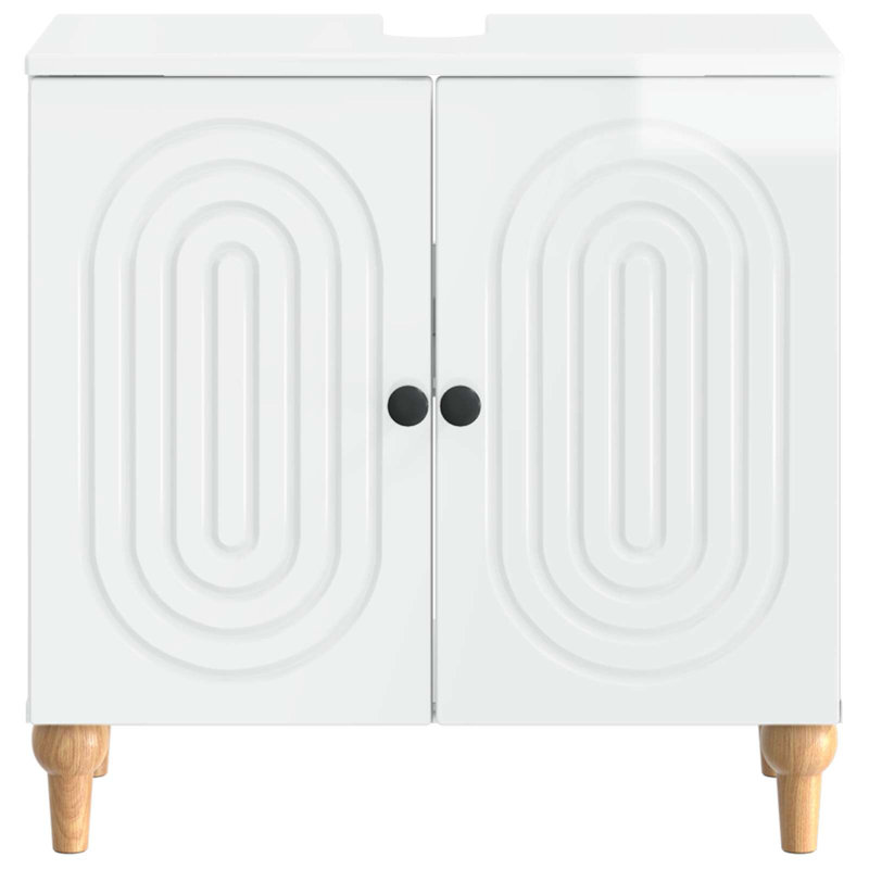 Under Sink Cabinet, High Gloss White