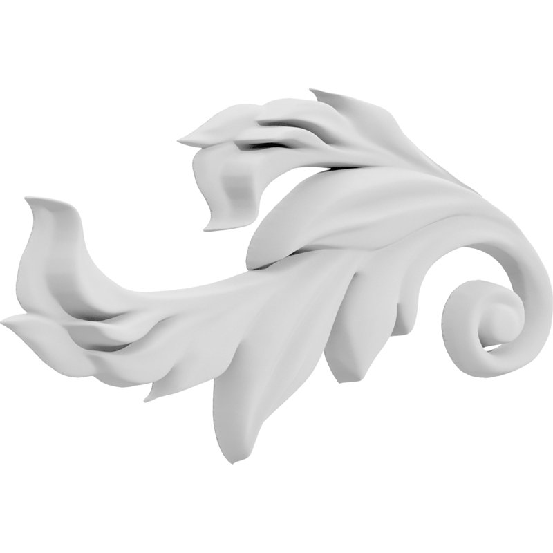 Rosettes de qualité supérieure, H 2,5 po x l 5 po x P 0,5 po, Gauche
