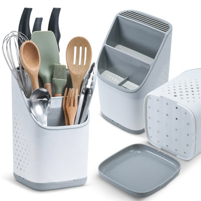 Plastic Oval Flatware Caddy