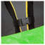 Trampoline 16 pi avec panier de basketball et but de soccer - Ensemble de saut extérieur vert avec filet de sécurité, échelle et pompe