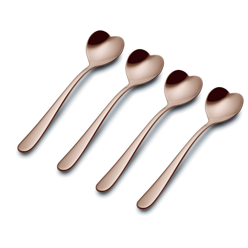 Big Love Stainless Steel Teaspoon, Golden Pink