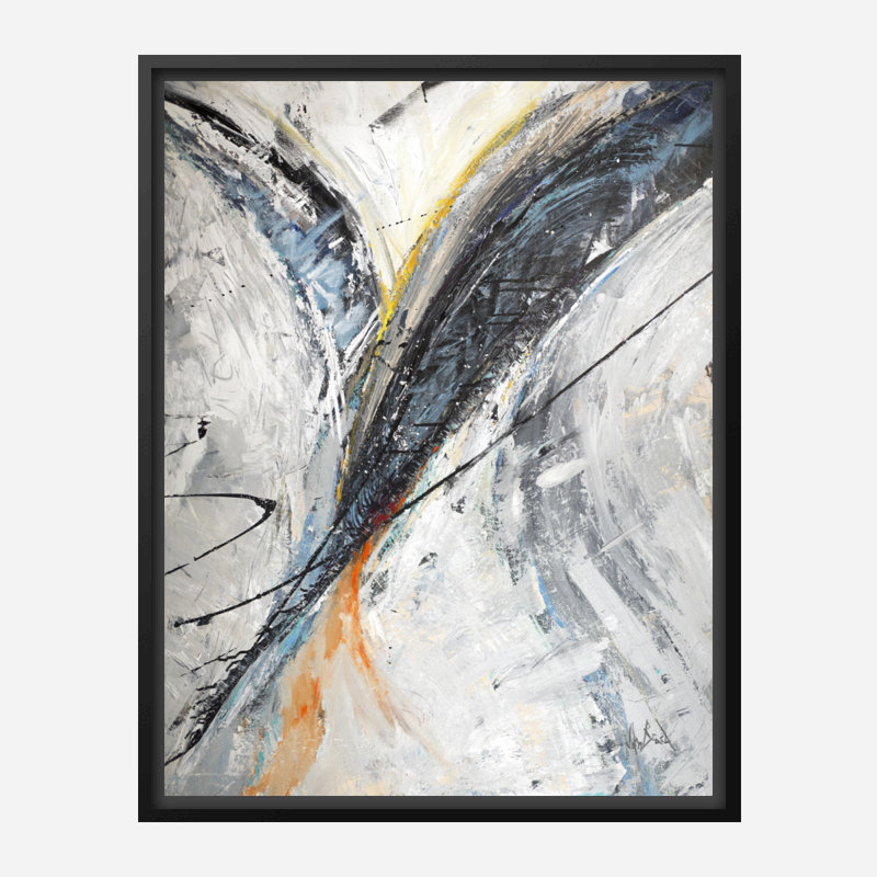 Convergence - Artist Enhanced Canvas Print, 31.5" H x 25.5" W x 1.75" D, Black Framed Canvas