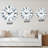 Blue Flax Flowers - Patterned Wall Clock-50703845