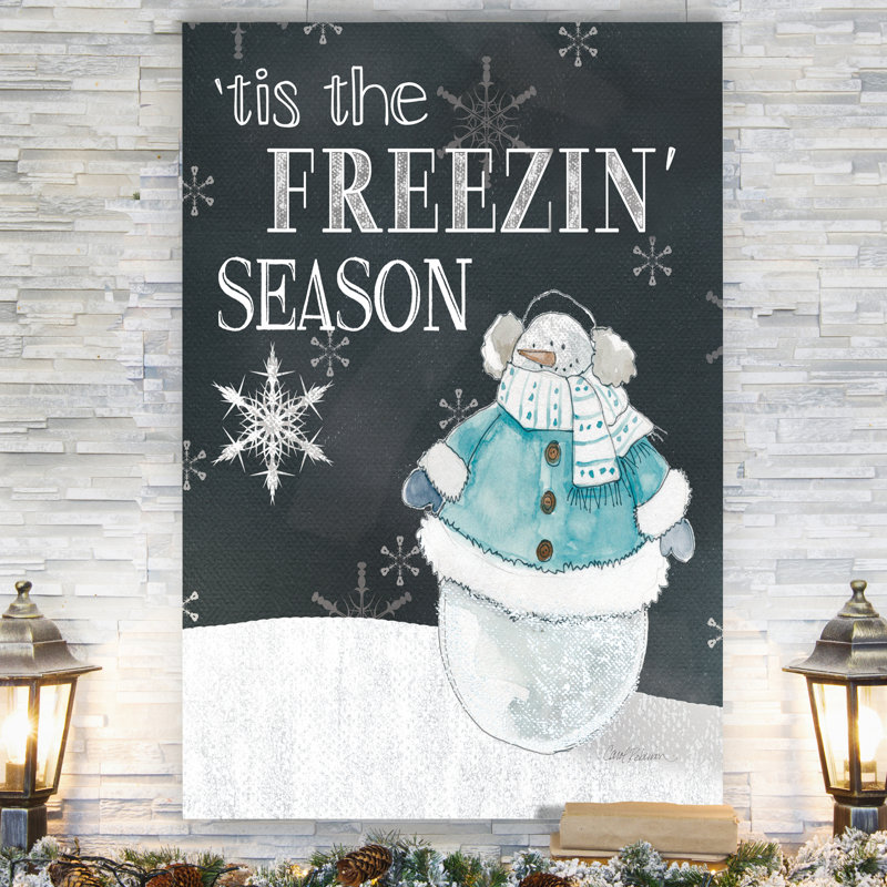 «Tis The Freezin 'Season» par Parvez Taj - reproduction d'art sur toile tendue, H 20 po x l 16 po x P 1 po