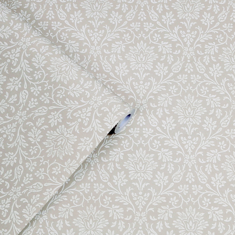Rouleau de papier peint à peindre Laura Ashley, Gris colombe