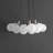 Aubrey 24" 3-Light Mid-Century Glam Frosted Glass Orb LED Chandelier