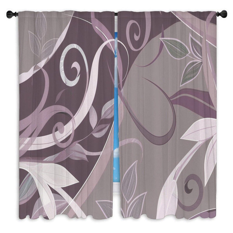 Paire de rideaux obscurcissant en polyester Staebell, L 20 po x L 52 po