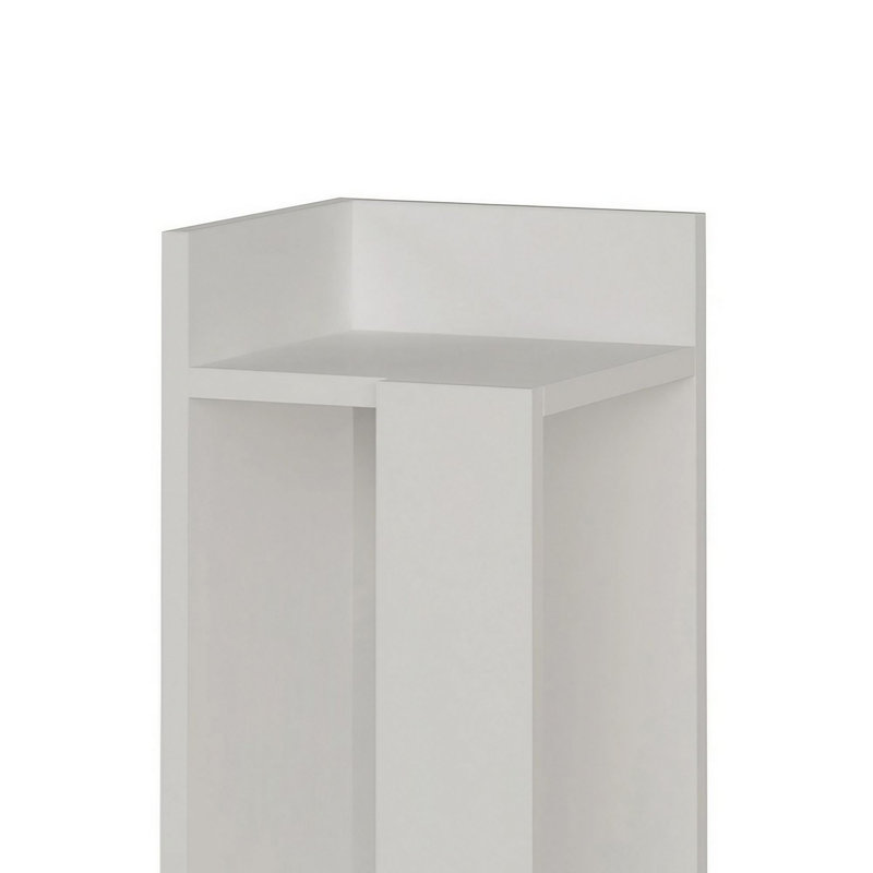 Lochlan Modern Compact Nightstand Bedside Table 25 x 27 x 60cm  Bedroom Furniture, Left Orientation, Light Mocha