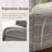Arcola 3-Piece Outdoor Patio Wicker Enveloping Backrest Lounge Chairs With Side Table