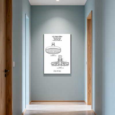 Schéma de brevet de la pomme de douche Bath & Laundry Rain
