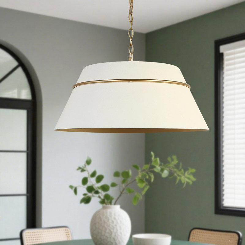 Luminaire suspendu tambour grand 4 lumières