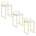 White Seat/ Gold Frame
