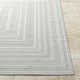 Rectangle Annai Machine Woven Polypropylene Plastic Area Rug in Gray