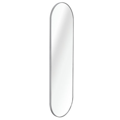 Silver 63 X 20IN Pill Shaped Full Lenghth Mirror Or Bathroom Mirror