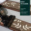 Tapis d'escalier en bois pour tapis d'escalier antidérapants réutilisables, lot de 15, brun