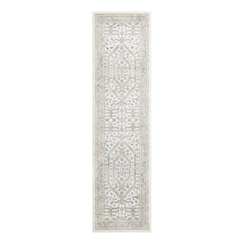 Edson Oriental Ivory Area Rug, Runner 2'7" x 10'