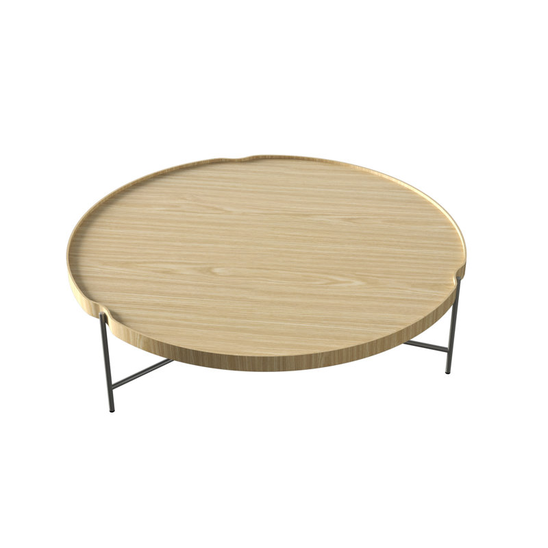 Flow Coffee Table, 11.38" H x 39.37" L x 39.37" W, Sand