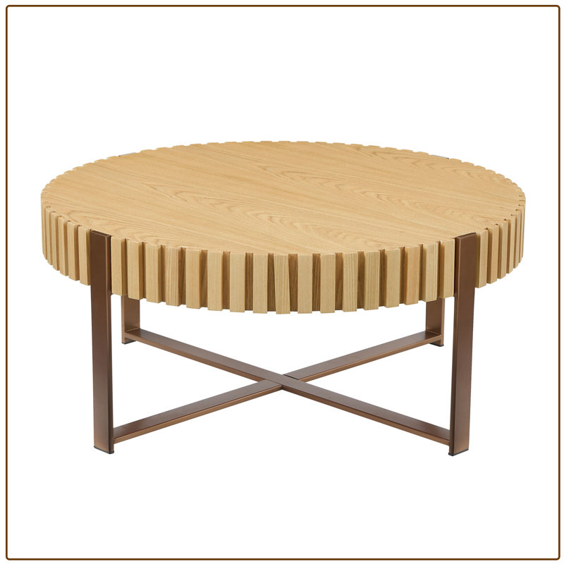 Table basse simple, Bois de frêne naturel