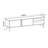 Carita Modern TV Stand, Travertine Color, 63.0 x 13.8 x 13.0 inches | 100% Melamine Coated Particle Board, Thickness: 0.7 inches | Stylish Marble Finish, Ideal for Living Room & Entertainment Spaces, Durable & Elegant Design-114228192