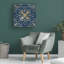«Motif On Blue III» sur toile-1636938027