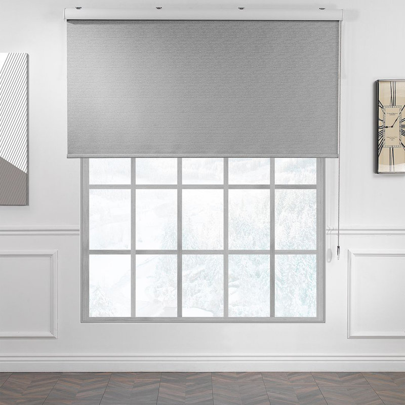 Store à cordon marbré obscurcissant, L 34,25 po x L 72 po, Gris