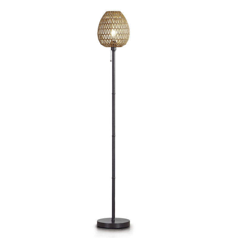 Rakan 68'' Traditional Floor Lamp, Bronze foncé