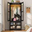 Armoire 4 portes H 71 po avec capteur DEL et tringle-1203297663