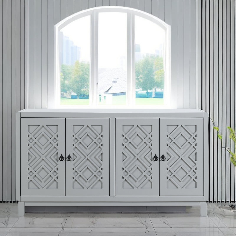 Buffet de rangement Cedrina, gris