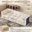 3 Seater Chenille Sofa-129876616
