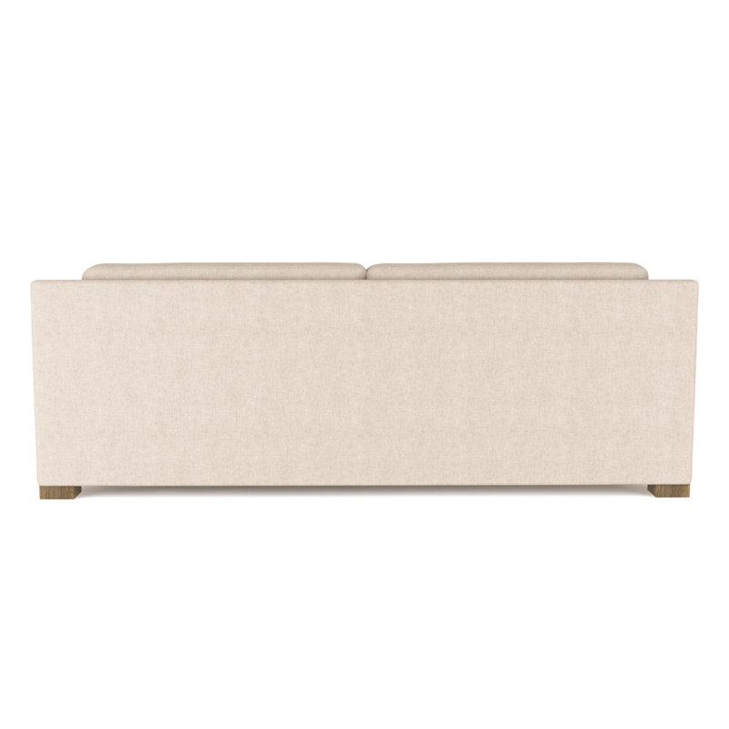 Causeuse Mercer, H 33,5 po x l 72 po x P 39 po, Velours moelleux huître, Patiné