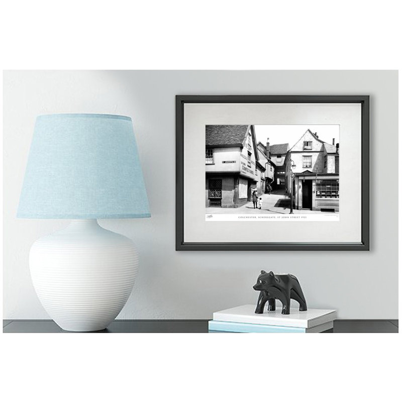 Colchester, Scheregate, St John Street 1921 by Francis Frith - Single Picture Frame Print, 60cm H x 80cm W x 2.3cm D
