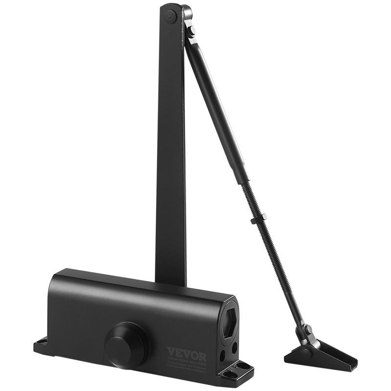 Ferme-porte VEVOR, ferme-porte automatique à usage commercial ou résidentiel pour poids de porte, taille ajustable, Noir