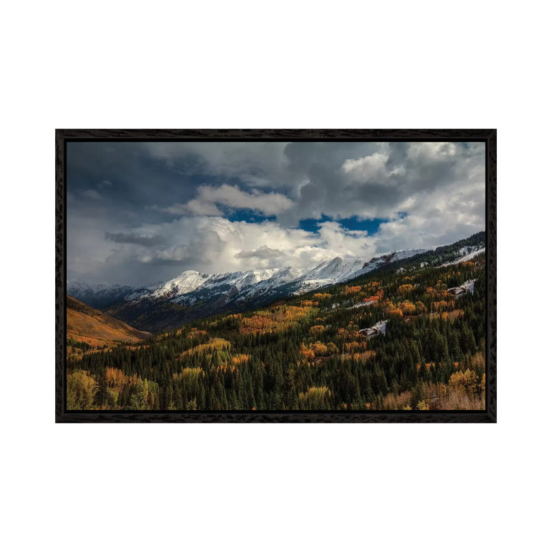 Storm Over Red Mountain Pass by Bill Sherrell - Gallery-Wrapped Canvas Giclée on Canvas, Black Floater Framed