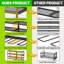 4 Layers 8 Slots Wall Mount Power Tool Organiser Rack