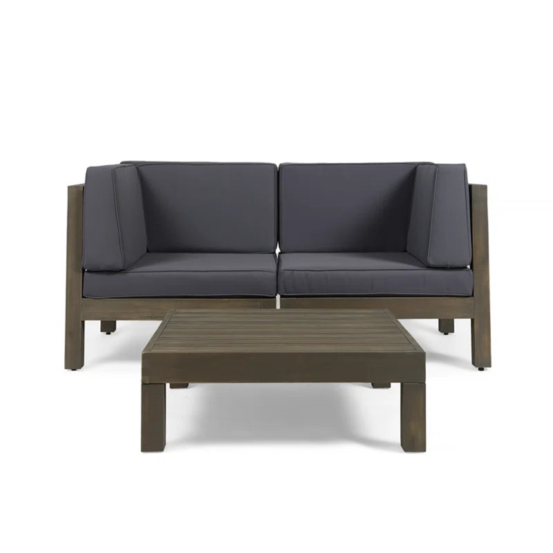 Ensemble de 3 sièges avec table basse