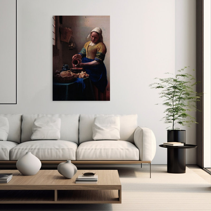«The Milkmaid», impression murale contemporaine classique, H 60 po x l 40 po