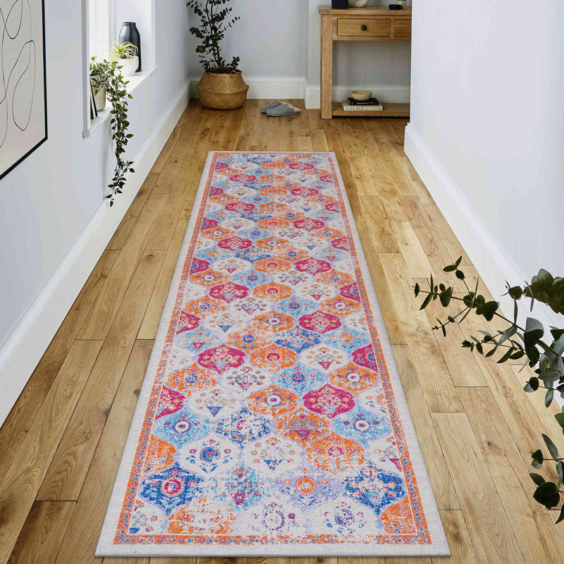 Washable Rug Runner Rug, Runner 2'6" x 10'