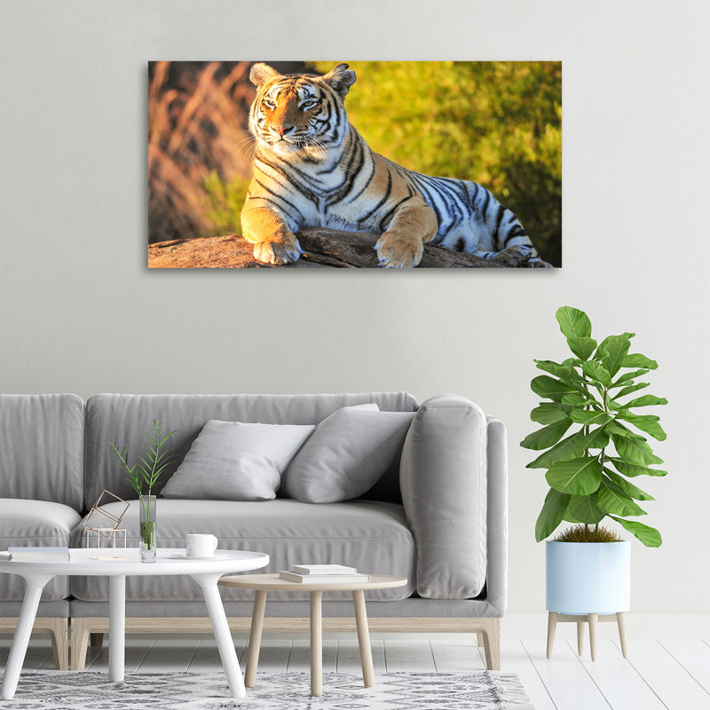 Portrait Of A Tiger - Wrapped Canvas Print