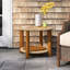 Highclere 24.25'' Teak Outdoor Side Table