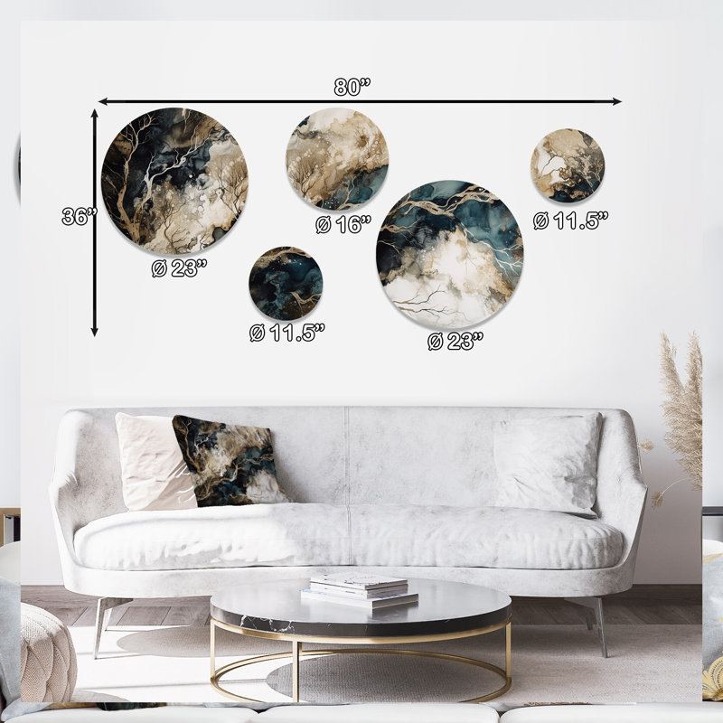 Abstract Wall Decor on Metal