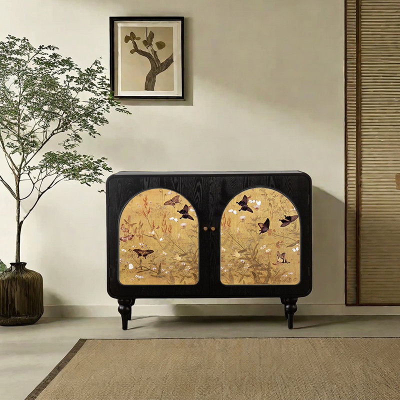 Armoire décorative en bois massif de style français