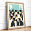 Penguin Cityscape Geometric - Framed Print-1465233902-1465233900