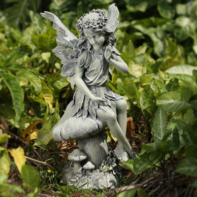 Fairy Statuary Weather Resistant UV Resistant Plastic Garden Statue