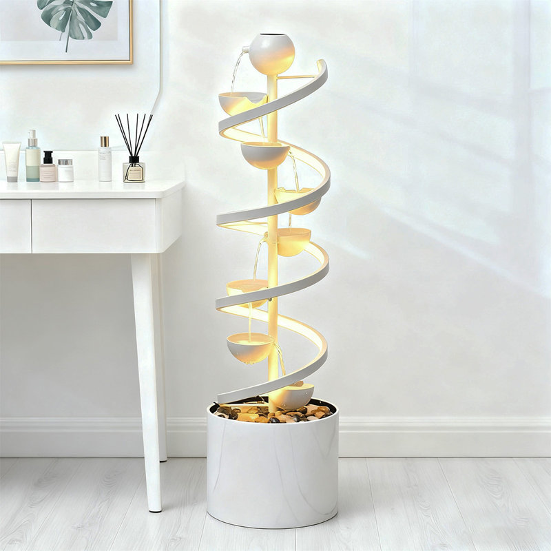 Objet de décoration moderne en alliage moderne, Blanc
