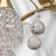 LISMORE 5 LIGHT CW CRYSTAL DROPLETS