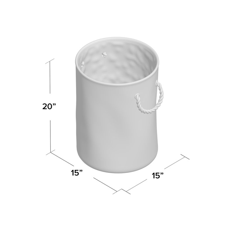 Bac en tissu Alyse, H 20 po x l 15 po x P 15 po, Noir