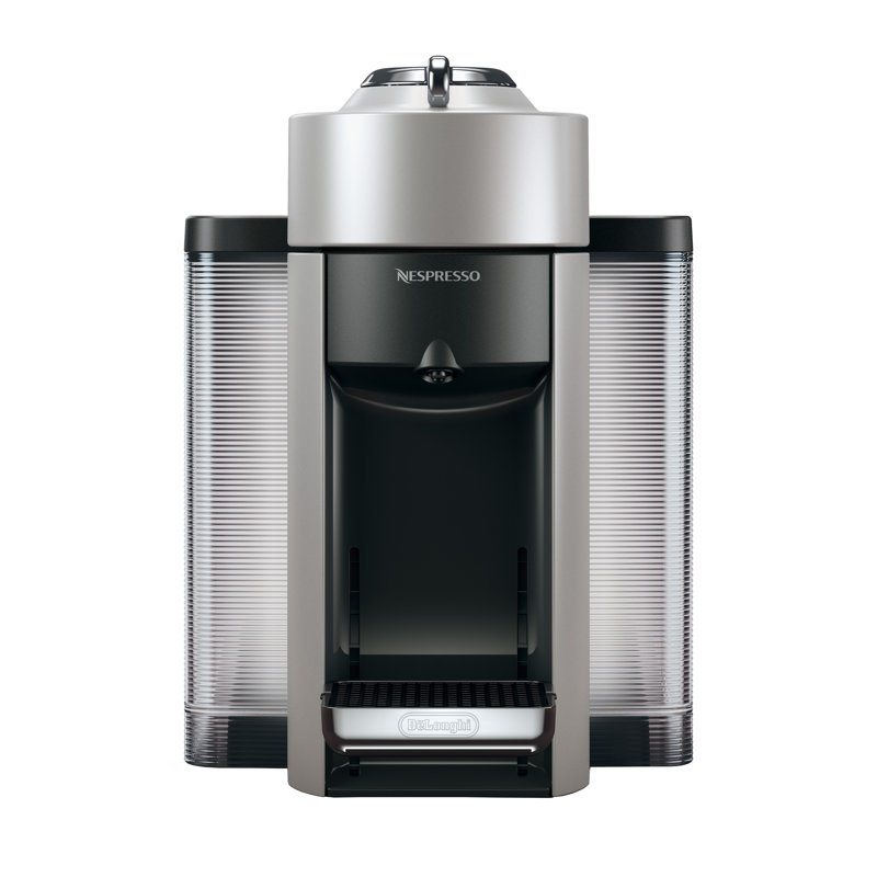 Nespresso Vertuo Espresso Machine with Aeroccino Milk Frother by De'Longhi, Silver